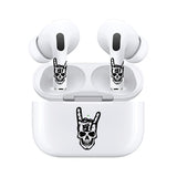 AirSkins - Stylish & Durable Decals for AirPods Pro & Pro 2, Rock On Skull Design Earbuds & Case Skin, Scratch-Resistant, Precision Fit, Wireless Charging Friendly, Easy Application - 58 Designs Available