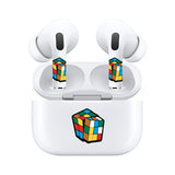 AirSkins - Stylish & Durable Decals for AirPods Pro & Pro 2, Rubix Cube Design Earbuds & Case Skin, Scratch-Resistant, Precision Fit, Wireless Charging Friendly, Easy Application - 58 Designs Available