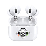 AirSkins - Stylish & Durable Decals for AirPods 4, Skeleton With Headphone Design Earbuds & Case Skin, Scratch-Resistant, Precision Fit, Wireless Charging Friendly, Easy Application - 58 Designs Available