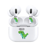 AirSkins - Stylish & Durable Decals for AirPods 4, T Rex Design Earbuds & Case Skin, Scratch-Resistant, Precision Fit, Wireless Charging Friendly, Easy Application - 58 Designs Available