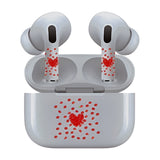 AirSkins - Stylish & Durable Decals for AirPods 3, Red Hearts Design Earbuds & Case Skin, Scratch-Resistant, Precision Fit, Wireless Charging Friendly, Easy Application - 58 Designs Available