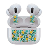 AirSkins - Stylish & Durable Decals for AirPods 4, Yellow Flowers Design Earbuds & Case Skin, Scratch-Resistant, Precision Fit, Wireless Charging Friendly, Easy Application - 58 Designs Available