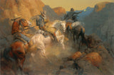 Ambush on the Bandit Trail by Andy Thomas - Canvas Giclee Limited Edition Artist Proof 35 - 20 x 30