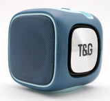 Jaspertronics™ TG-359 Rechargeable Bluetooth Speaker Portable Indoor/Outdoor Wireless Stereo Subwoofer with Breathing Light-Blue