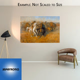 Buffalo Hunt by Andy Thomas - Paper Giclee Limited Edition Signed & Numbered 350 - 20 x 30