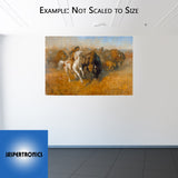 Buffalo Hunt by Andy Thomas - Paper Giclee Limited Edition Signed & Numbered 350 - 20 x 30