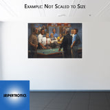 Callin' The Red - Democratic Presidents Playing Pool by Andy Thomas - Paper Print Giclee Limited Edition SN2011 - 20 x 30