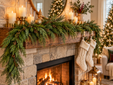 Christmas Classics Cedar Garland, 6 ft Artificial Christmas Greenery, Realistic Soft Cedar Branches for Mantel, Staircase & Holiday Decor