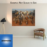 Charge of the Bar T Brigade by Andy Thomas - Canvas Open Edition - 12 x 16