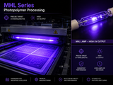 Ushio MHL-8027S 5000135 MHL Metal Halide UV Lamp, 7500W, 300-450nm, Ceramic/THS Base, Multi-Spectrum