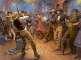 Clay Allison's Deadly Aim by Andy Thomas - Canvas Giclee Limited Edition Signed & Numbered 350 - 18 x 24
