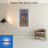 Cowboy by Brent Flory - Canvas Giclee Limited Edition Signed & Numbered 300 - 24 x 48