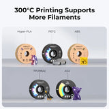 Creality Ender-3 V3 KE 1001020517 FDM 3D Printer | 220x220x240mm Build, 500mm/s Max Speed, 8000mm/s² Accel, Auto Leveling, Sprite Direct Drive, 300°C Hotend, PEI Plate, WiFi LAN Cloud Printing, USB Drive, 4.3" Touch Screen, Runout Sensor