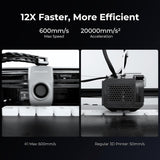 Creality K1 Max Large High-Speed 3D Printer - 600mm/s Printing Speed, 300x300x300mm Build Volume, AI LiDAR & Camera, Auto-Leveling, 300°C High-Temp Nozzle, Flexible Materials Compatibility