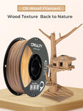Creality 1.75mm PLA Wood Filament 12 Pack of 1KG Spools, Premium CR-Wood, Exquisite Wood Texture, Smooth Feeding, Stable Printing, Low Shrinkage, Eco-Friendly, Compatible with FDM 3D Printers