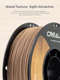 Creality 1.75mm PLA Wood Filament, 1KG Spool, Premium CR-Wood, Exquisite Wood Texture, Smooth Feeding, Stable Printing, Low Shrinkage, Eco-Friendly, Compatible with FDM 3D Printers