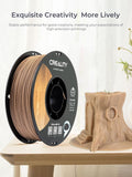 Creality 1.75mm PLA Wood Filament, 1KG Spool, Premium CR-Wood, Exquisite Wood Texture, Smooth Feeding, Stable Printing, Low Shrinkage, Eco-Friendly, Compatible with FDM 3D Printers