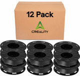 Creality Ender PLA+ Filament Black 12 Pack of 1KG Spools, 1.75mm Diameter, Compatible with 99% FDM 3D Printers, Strong Toughness, Clog-Free, Vacuum Packaged, High Precision, Eco-Friendly