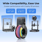 Creality Ender PLA+ Filament Black 4 Pack of 1KG Spools, 1.75mm Diameter, Compatible with 99% FDM 3D Printers, Strong Toughness, Clog-Free, Vacuum Packaged, High Precision, Eco-Friendly