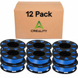 Creality Ender PLA+ Filament Blue 12 Pack of 1KG Spools, 1.75mm Diameter, Compatible with 99% FDM 3D Printers, Strong Toughness, Clog-Free, Vacuum Packaged, High Precision, Eco-Friendly