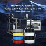 Creality Ender PLA+ Filament Blue 12 Pack of 1KG Spools, 1.75mm Diameter, Compatible with 99% FDM 3D Printers, Strong Toughness, Clog-Free, Vacuum Packaged, High Precision, Eco-Friendly