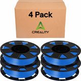 Creality Ender PLA+ Filament Blue 4 Pack of 1KG Spools, 1.75mm Diameter, Compatible with 99% FDM 3D Printers, Strong Toughness, Clog-Free, Vacuum Packaged, High Precision, Eco-Friendly
