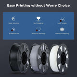 Creality Ender PLA+ Filament Gray 12 Pack of 1KG Spools, 1.75mm Diameter, Compatible with 99% FDM 3D Printers, Strong Toughness, Clog-Free, Vacuum Packaged, High Precision, Eco-Friendly
