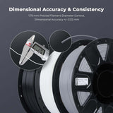 Creality Ender PLA+ Filament Gray, 1KG Spool (2.2lbs), 1.75mm Diameter, Compatible with 99% FDM 3D Printers, Strong Toughness, Clog-Free, Vacuum Packaged, High Precision, Eco-Friendly