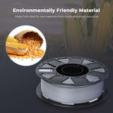 Creality Ender PLA+ Filament Gray 12 Pack of 1KG Spools, 1.75mm Diameter, Compatible with 99% FDM 3D Printers, Strong Toughness, Clog-Free, Vacuum Packaged, High Precision, Eco-Friendly