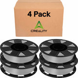 Creality Ender PLA+ Filament Gray 4 Pack of 1KG Spools, 1.75mm Diameter, Compatible with 99% FDM 3D Printers, Strong Toughness, Clog-Free, Vacuum Packaged, High Precision, Eco-Friendly