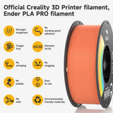 Creality Ender PLA+ Filament Orange 12 Pack of 1KG Spools, 1.75mm Diameter, Compatible with 99% FDM 3D Printers, Strong Toughness, Clog-Free, Vacuum Packaged, High Precision, Eco-Friendly
