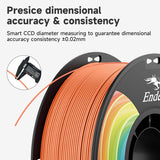 Creality Ender PLA+ Filament Orange 4 Pack of 1KG Spools, 1.75mm Diameter, Compatible with 99% FDM 3D Printers, Strong Toughness, Clog-Free, Vacuum Packaged, High Precision, Eco-Friendly