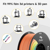 Creality Ender PLA+ Filament Orange 4 Pack of 1KG Spools, 1.75mm Diameter, Compatible with 99% FDM 3D Printers, Strong Toughness, Clog-Free, Vacuum Packaged, High Precision, Eco-Friendly