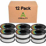 Creality Ender PLA+ Filament White 12 Pack of 1KG Spools, 1.75mm Diameter, Compatible with 99% FDM 3D Printers, Strong Toughness, Clog-Free, Vacuum Packaged, High Precision, Eco-Friendly