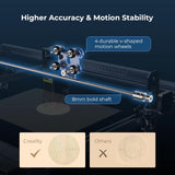 Creality Falcon 10W Laser Engraver – High Precision, Fast Cutting, Air Assist, Rotary Kit, 17"x16" Area