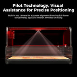 Creality Falcon2 Pro 40W Laser Engraver - High Power Desktop Laser Cutter with Enclosure, Camera, Air Assist, 600mm/s Speed for Wood, Acrylic, Metal, and More