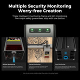 Creality Falcon2 Pro 40W Laser Engraver - High Power Desktop Laser Cutter with Enclosure, Camera, Air Assist, 600mm/s Speed for Wood, Acrylic, Metal, and More