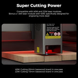 Creality Falcon2 Pro 40W Laser Engraver - High Power Desktop Laser Cutter with Enclosure, Camera, Air Assist, 600mm/s Speed for Wood, Acrylic, Metal, and More