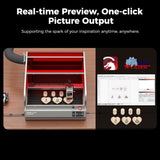 Creality Falcon2 Pro 40W Laser Engraver - High Power Desktop Laser Cutter with Enclosure, Camera, Air Assist, 600mm/s Speed for Wood, Acrylic, Metal, and More