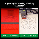 Creality Falcon2 Pro 60W Laser Engraver – 240W Output, Enclosure, Camera, Air Assist, 700mm/s, Batch Processing
