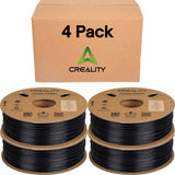 Creality Hyper 1.75mm ABS Filament 4 Pack for High Speed 3D Printer - 1kg/2.2lbs per Spool - Black