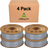 Creality Hyper 1.75mm ABS Filament 4 Pack for High Speed 3D Printer - 1kg/2.2lbs per Spool - Grey