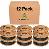 Creality Black PETG Filament 12 Pack 1.75mm - High-Speed 3D Printer Filament for K1 Max, 30-600mm/s Printing, 1kg/2.2lbs Spool, Hyper PETG with Dimensional Accuracy +/- 0.03mm