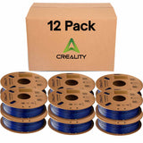 Creality Blue PETG Filament 12 Pack 1.75mm - High-Speed 3D Printer Filament for K1 Max, 30-600mm/s Printing, 1kg/2.2lbs Spool, Hyper PETG with Dimensional Accuracy +/- 0.03mm