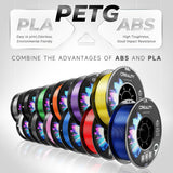 Creality Blue PETG Filament 12 Pack 1.75mm - High-Speed 3D Printer Filament for K1 Max, 30-600mm/s Printing, 1kg/2.2lbs Spool, Hyper PETG with Dimensional Accuracy +/- 0.03mm