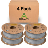 Creality Gray PETG Filament 4 Pack 1.75mm - High-Speed 3D Printer Filament, 30-600mm/s Printing, 1kg/2.2lbs Spool, Hyper PETG with Dimensional Accuracy +/- 0.03mm