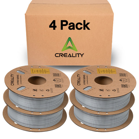 Creality Gray PETG Filament 4 Pack 1.75mm - High-Speed 3D Printer Filament, 30-600mm/s Printing, 1kg/2.2lbs Spool, Hyper PETG with Dimensional Accuracy +/- 0.03mm