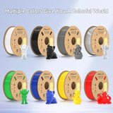 Creality Red PETG Filament 4 Pack 1.75mm - High-Speed 3D Printer Filament for K1 Max, 30-600mm/s Printing, 1kg/2.2lbs Spool, Hyper PETG with Dimensional Accuracy +/- 0.03mm
