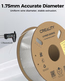 Creality Transparent PETG Filament 12 Pack 1.75mm - High-Speed 3D Printer Filament for K1 Max, 30-600mm/s Printing, 1kg/2.2lbs Spool, Hyper PETG with Dimensional Accuracy +/- 0.03mm