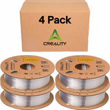 Creality Transparent PETG Filament 4 Pack 1.75mm - High-Speed 3D Printer Filament for K1 Max, 30-600mm/s Printing, 1kg/2.2lbs Spool, Hyper PETG with Dimensional Accuracy +/- 0.03mm